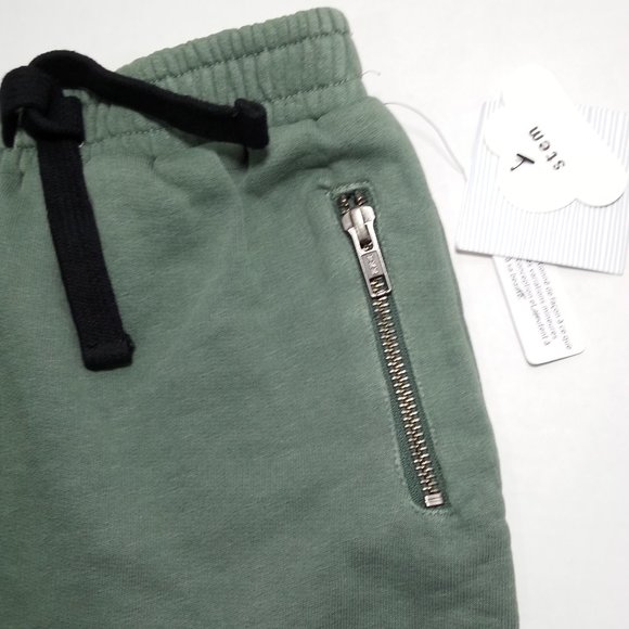 STEM zip jogger pants toddler boys colour GREEN - Picture 5 of 8